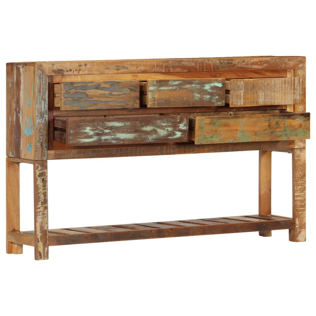 Credenza-Buffet-Armadio da cucina 120x30x75 cm Legno Massello di Recupero