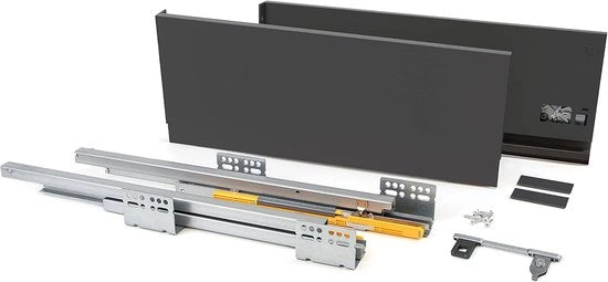 Set di caricamento per cucina o bagno - antracite grigio - 1 pezzo - 185 mm altezza