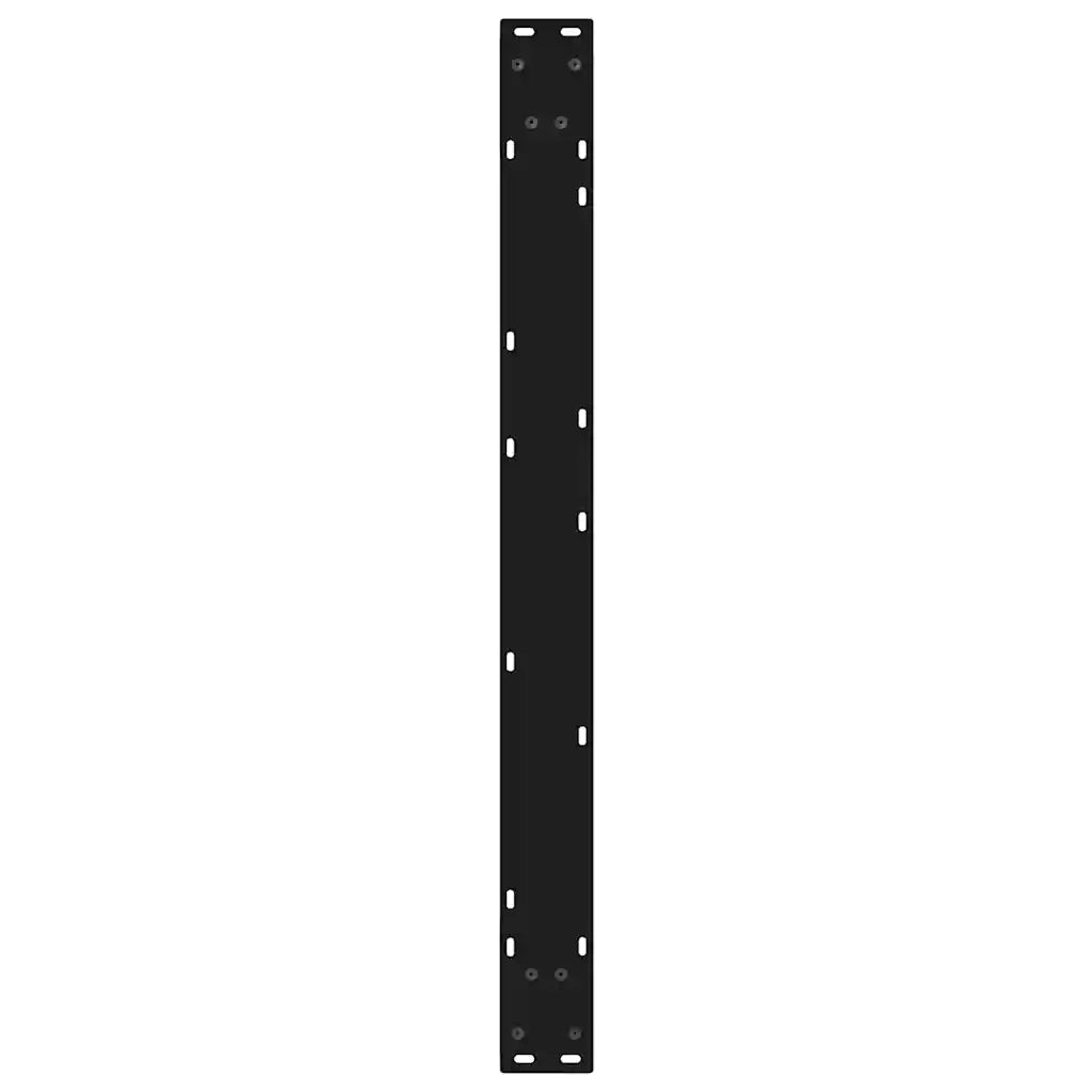 Gambe per tavolo da pranzo 2 pz nere 90x(72-73,3) cm in acciaio 4012732