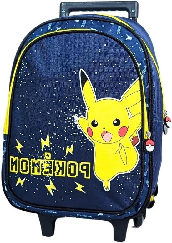 Zak da scuola per bambini - grande - blu - con ruote - 45 cm - ideale per regalo