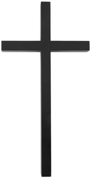 Decorazione da parete in legno - 130 x 255 x 20,5 mm - Legno di gomma - Croce religiosa - Progetto spirituale - Decorazione per croce