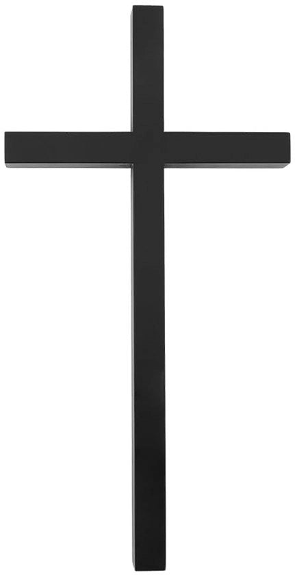 Decorazione da parete in legno - 130 x 255 x 20,5 mm - Legno di gomma - Croce religiosa - Progetto spirituale - Decorazione per croce