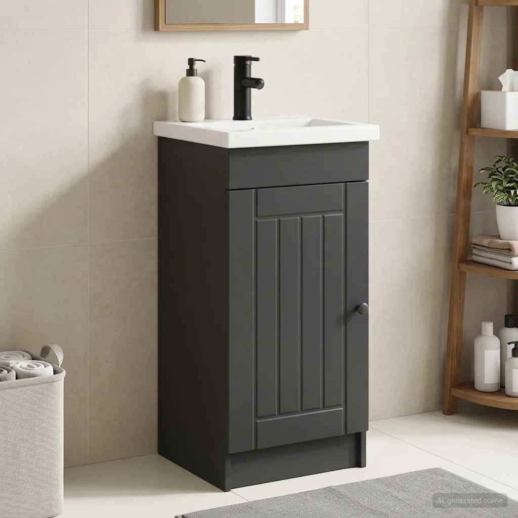 Mobile da bagno con lavabo Nero 42 x 40 x 84,5 cm