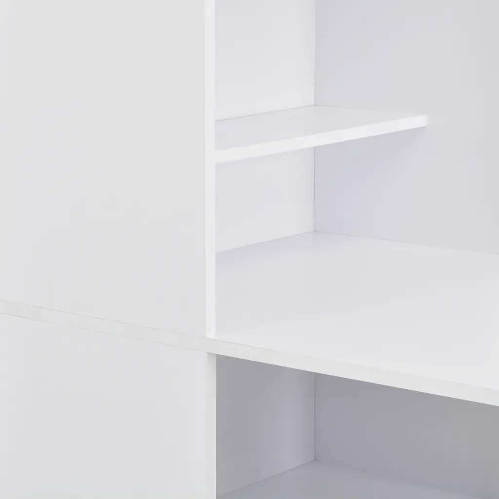 Table de bar avec armoire Blanc 115x59x200 cm