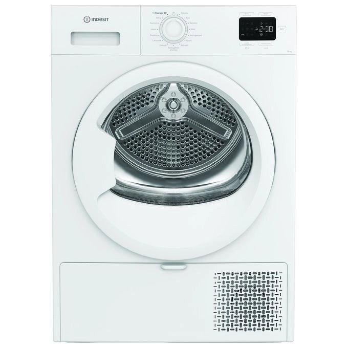 Indesit, Asciugatrice a Carica Frontale, 10 kg, Classe E, Bianca