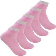Set di 5 calze elastiche senza lacci per donne e bambini con maniche basse