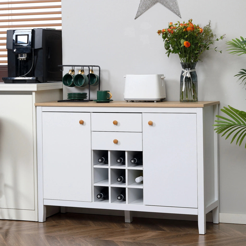 Tavolo da pranzo allungabile ¨C zephmum ¨C 110x35x75 cm Bianco
