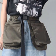 Schort da giardiniere, torso corto con tasca alta, cinturino regolabile, abbigliamento da giardino versatile, schort per attrezzi, schort da torso, verde militare.