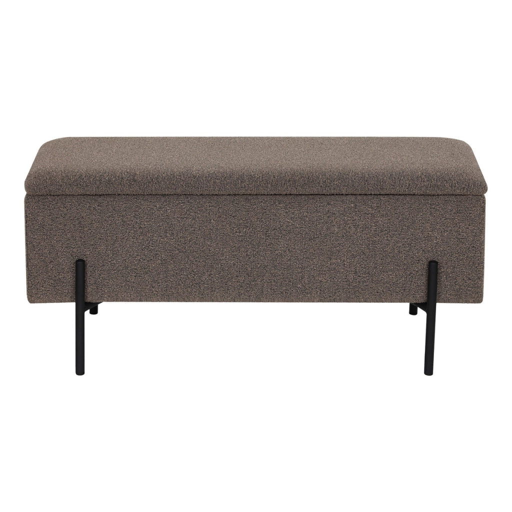 Panca Watford, Marrone, Poliestere, 36,5x95x43 cm