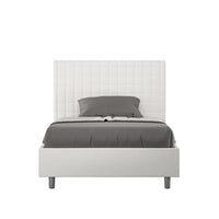 Letto Singolo 80x200 cm con Rete e Contenitore Sunny Bianco