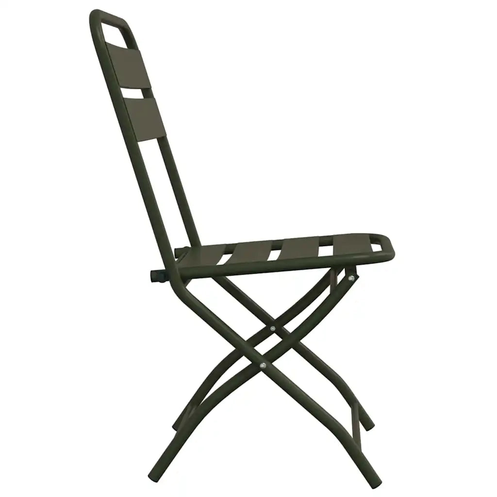 Sedia Pieghevole da Giardino 2 pcs Verde 42 x 52 x 82cm 42002937