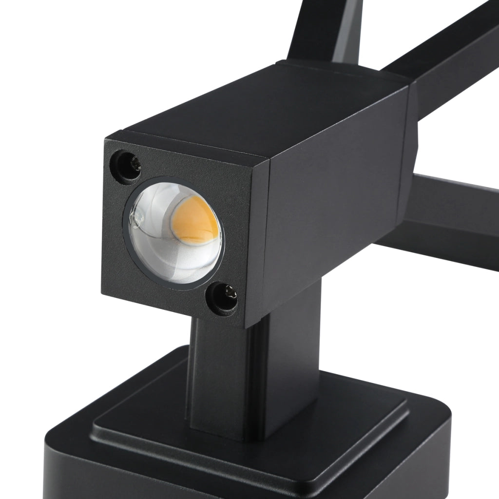 Applique esterna conica LED 15W 3000K nera IP54 Italux