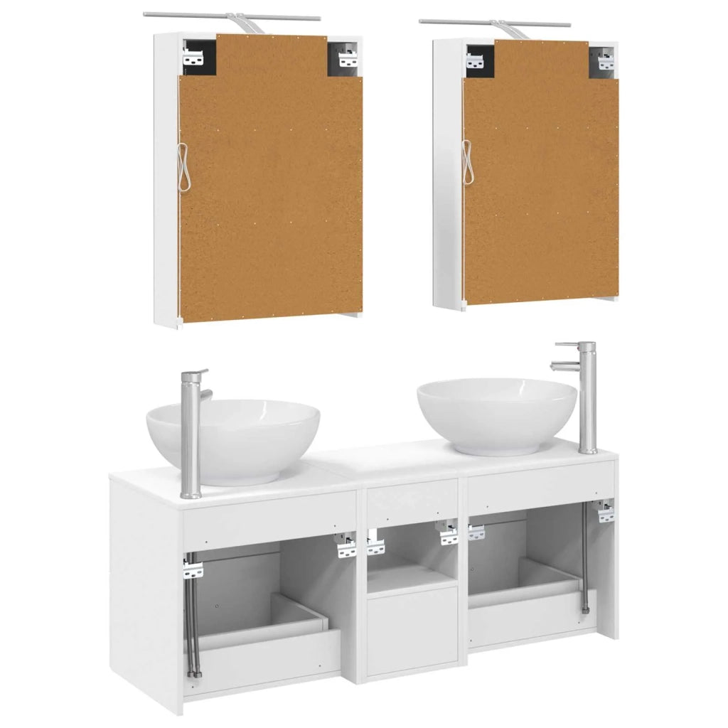 Set di mobili per il bagno 5 pcs Bianco 3406951