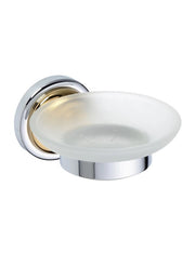 RETRO portasapone in vetro ottone cromo-oro 11x6,5x13,8 cm