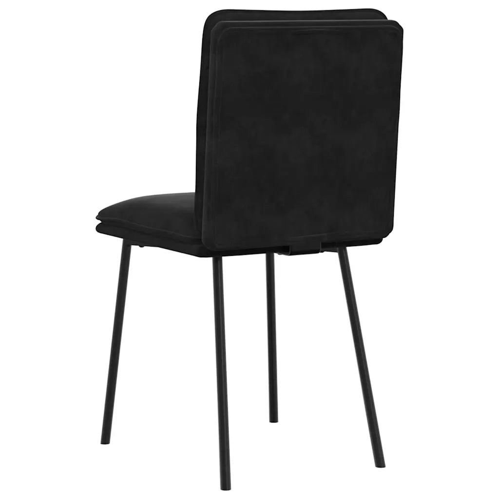 vidaXL Sedie da Pranzo 2 pz Nere in Velluto