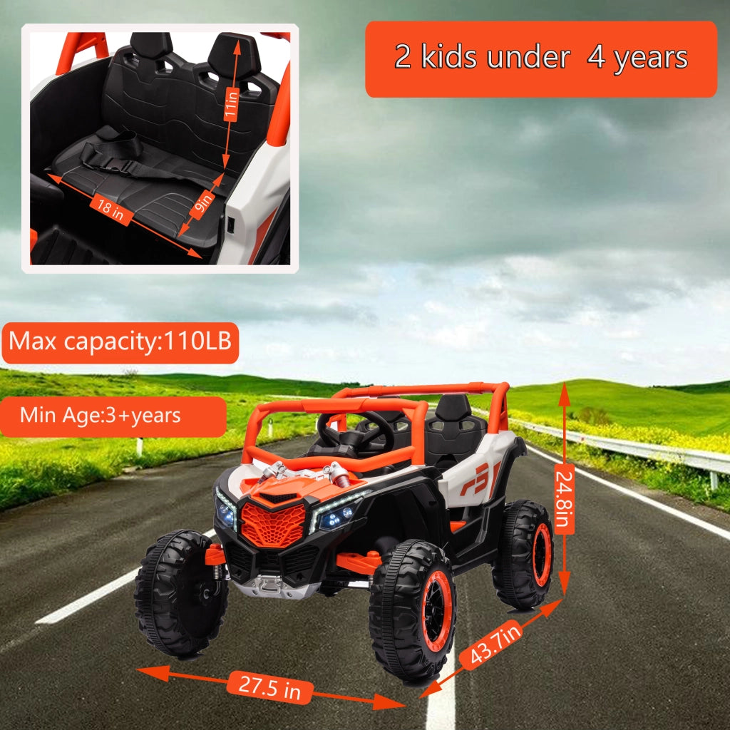 Auto elettrica per bambini ¨C Xylo ¨C 2 posti, telecomando, verde