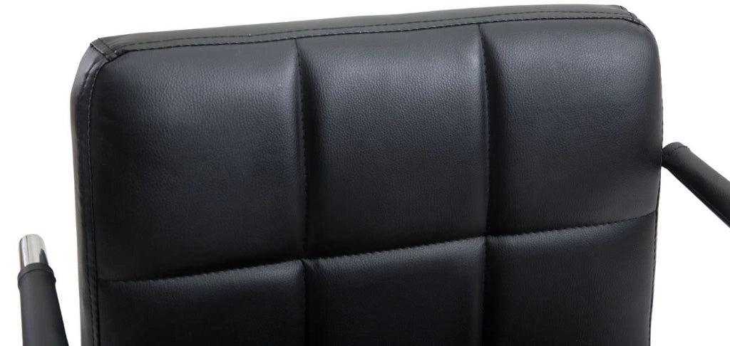 Sedia da ufficio Lucy V2 in similpelle nero
