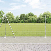 Recinzione con Posto Argento 1,2 x 25 m Acciaio