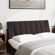 Cuscino Testiera Hanko Marrone Scuro 140 cm in Tessuto 4019166