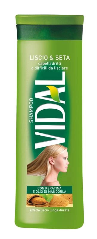 VIDAL SHAMPOO 250 ML LISCI & SETA CON KERATINA E OLIO DI MANDORLA