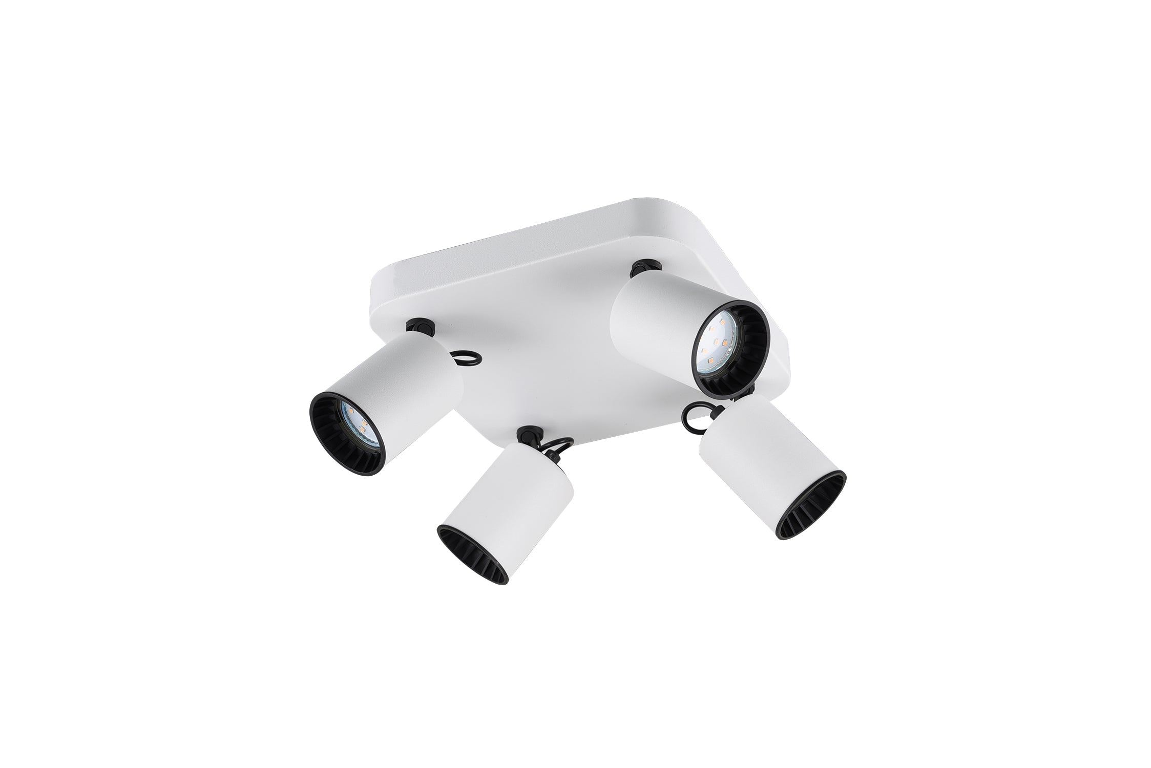 Faretto da Interno  GU10 in Metallo Bianco Opaco