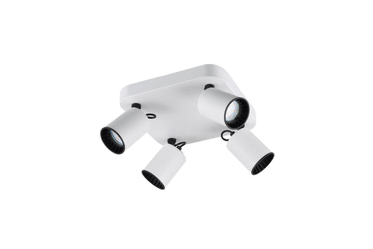 Faretto da Interno  GU10 in Metallo Bianco Opaco