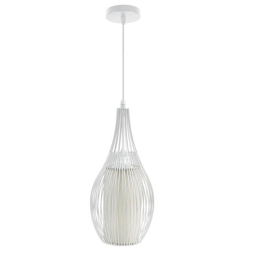 Trade Shop - Lampadario Sospeso Ovale Pendente A Sospensione Moderno E27 Plafoniera B19 -