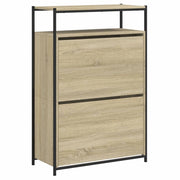 Scarpiera mobiletto portascarpe mobile per ingresso/corridoio/soggiorno legno Sonoma 75 x 34 x 112 cm marrone legno ingegnerizzato 02_0021729