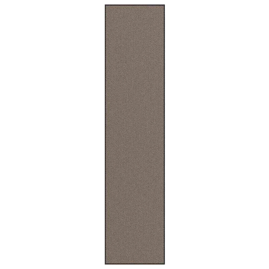 Zerbino assorbente rettangolare per interni ed esterni 115 x 500 cm in polipropilene marrone 02_0058136