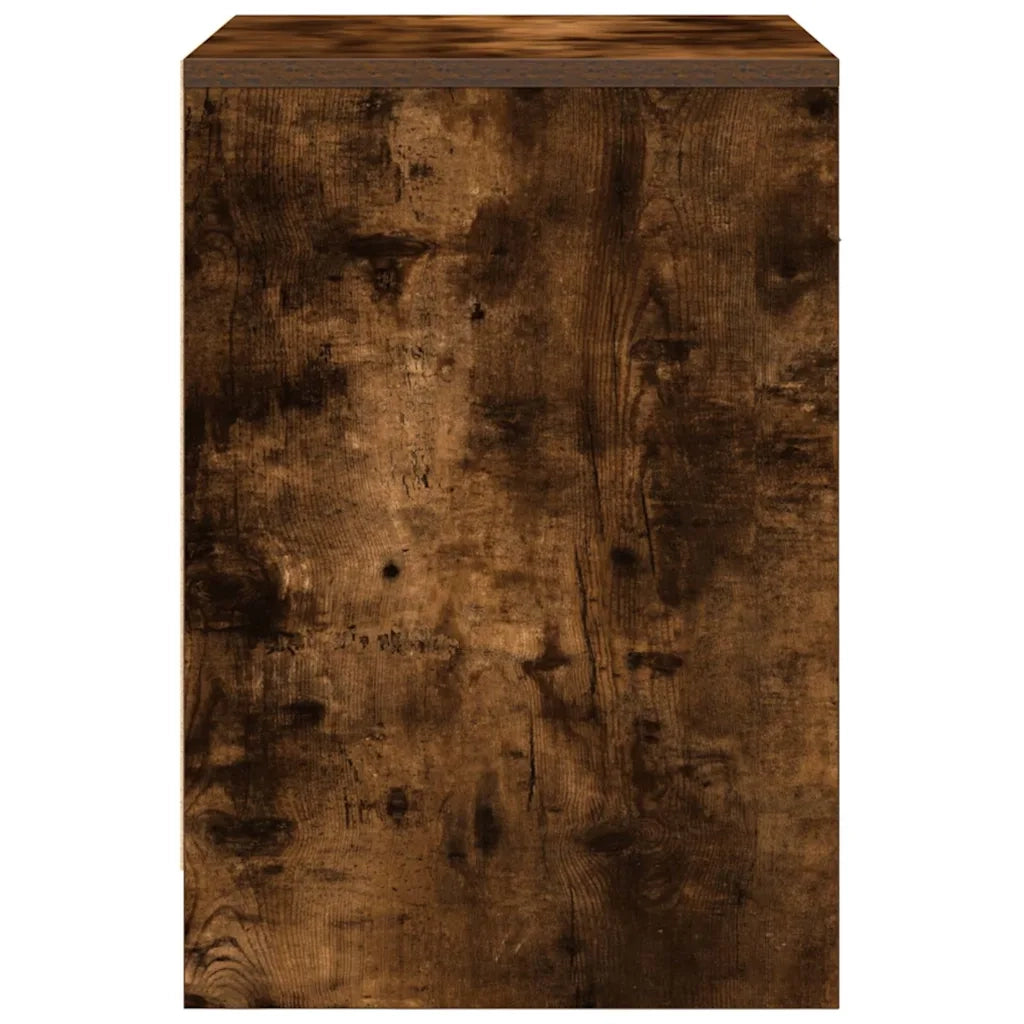 vidaXL Comodini 2 pz con Cassetto Rovere Fumo 40x34x50 cm