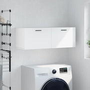 Mobile a Parete Bianco 100x36,5x35 cm in Legno Multistrato 830148