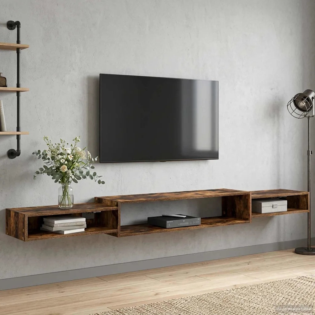 Mobile TV da Parete A parete Rovere Fumo 220 x 28 x 21 cm 8006017