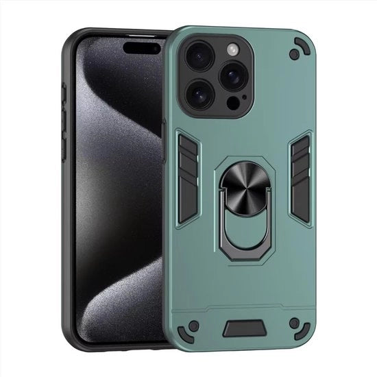 Custodia Schoccorientata - Materiale Premium Silicone - TPU/PC - Protezione Antidrop - Cinturino Metallico - Chiusura Magnetica - Custodia per Smartphone