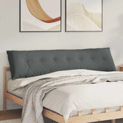 Cuscino per Schiena Grigio scuro 200 x 19 x 50 cm Tessuto 42014960