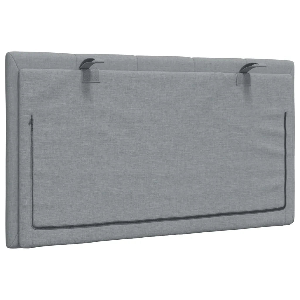 Cuscino Testiera Hanko Grigio Chiaro 80 cm in Tessuto CFW9893916