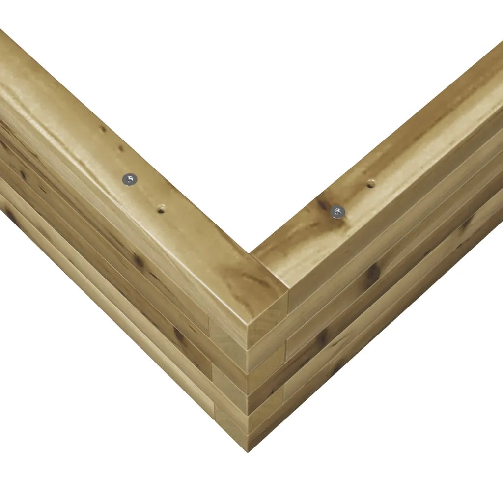 Fioriera da Giardino 90x90x23 cm in Legno di Pino Impregnato 847207