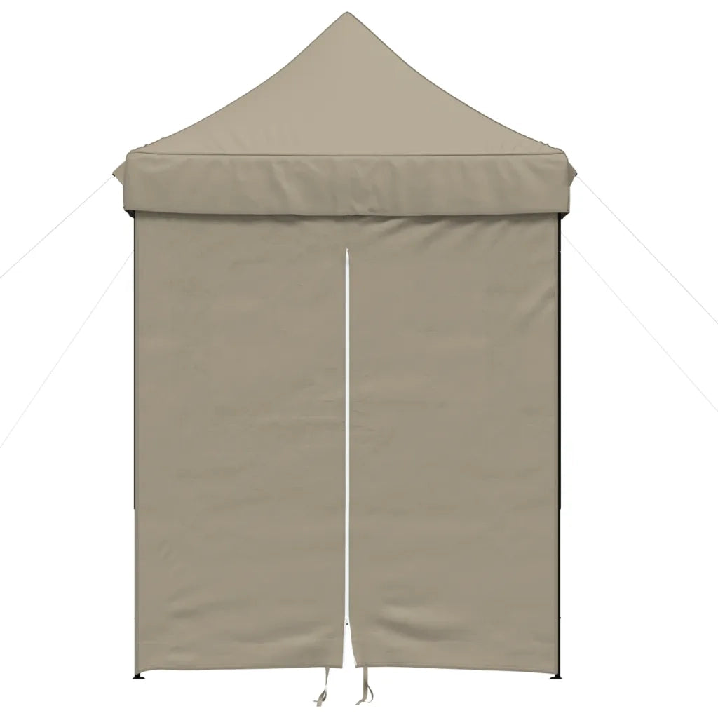 Tendone per Feste Pieghevole Pop-Up con 4 Pareti Tortora 4005002