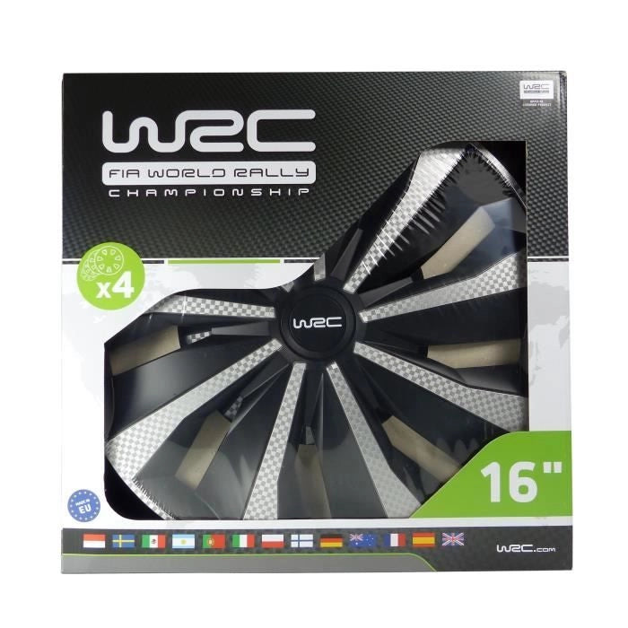 Scatola WRC 4 coprimozzi 16 stile carbonio
