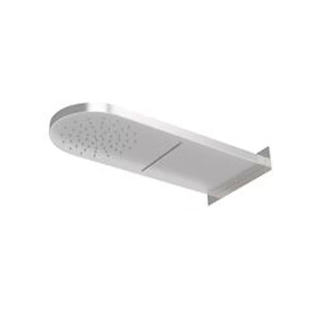 Set doccia con miscelatore incasso, soffione a parete e saliscendi in acciaio inox - Serie X Style Inox