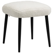 Pouf Poggiapiedi ¨C Xylo ¨C Tessuto Effetto Cashmere Crema