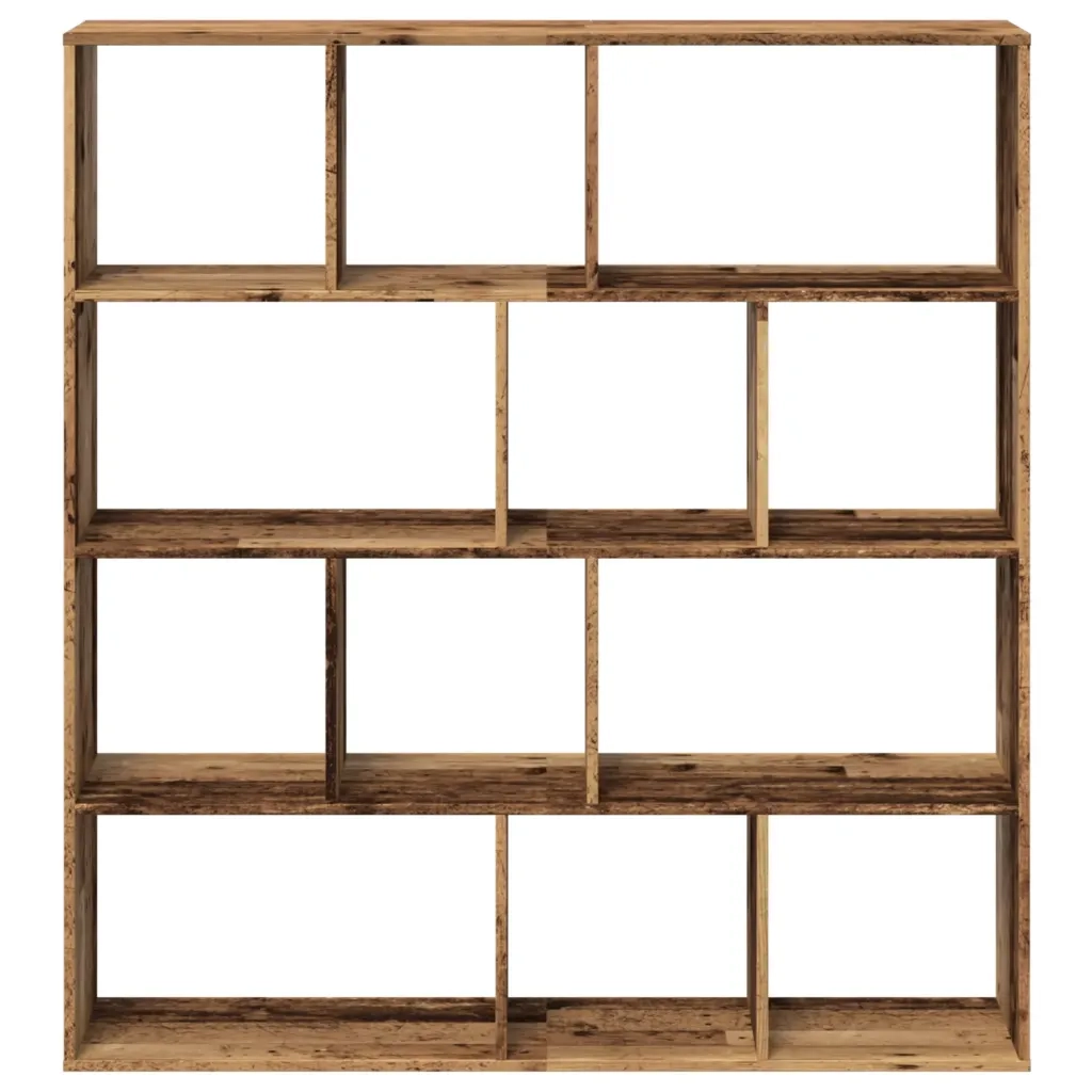 Libreria-Scaffale per Libri-Mobile di Stoccaggio Legno Antico 132x29x141,5 cm in Legno Multistrato