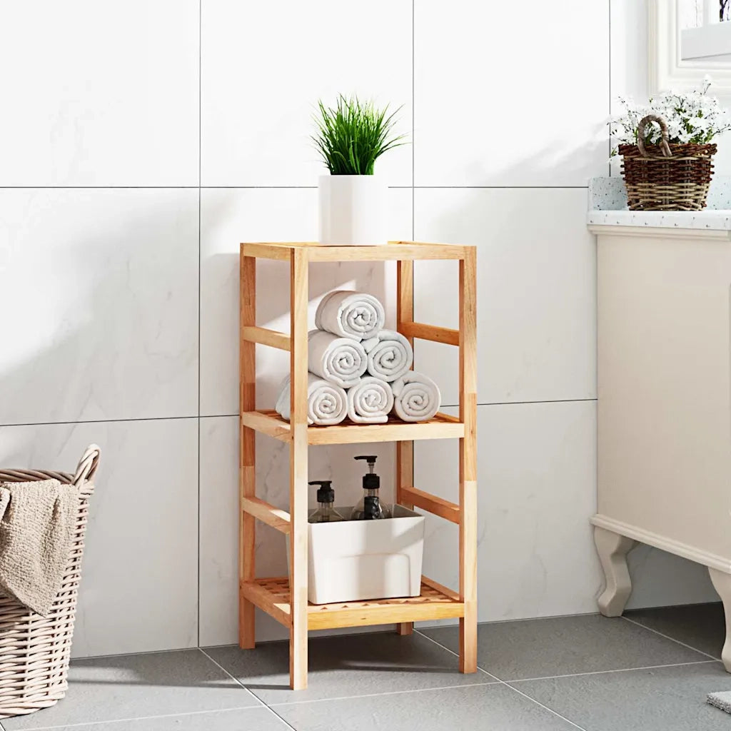 Scaffale da Bagno 35,5x35,5x79 cm in Legno Massello di Noce CFW4443378