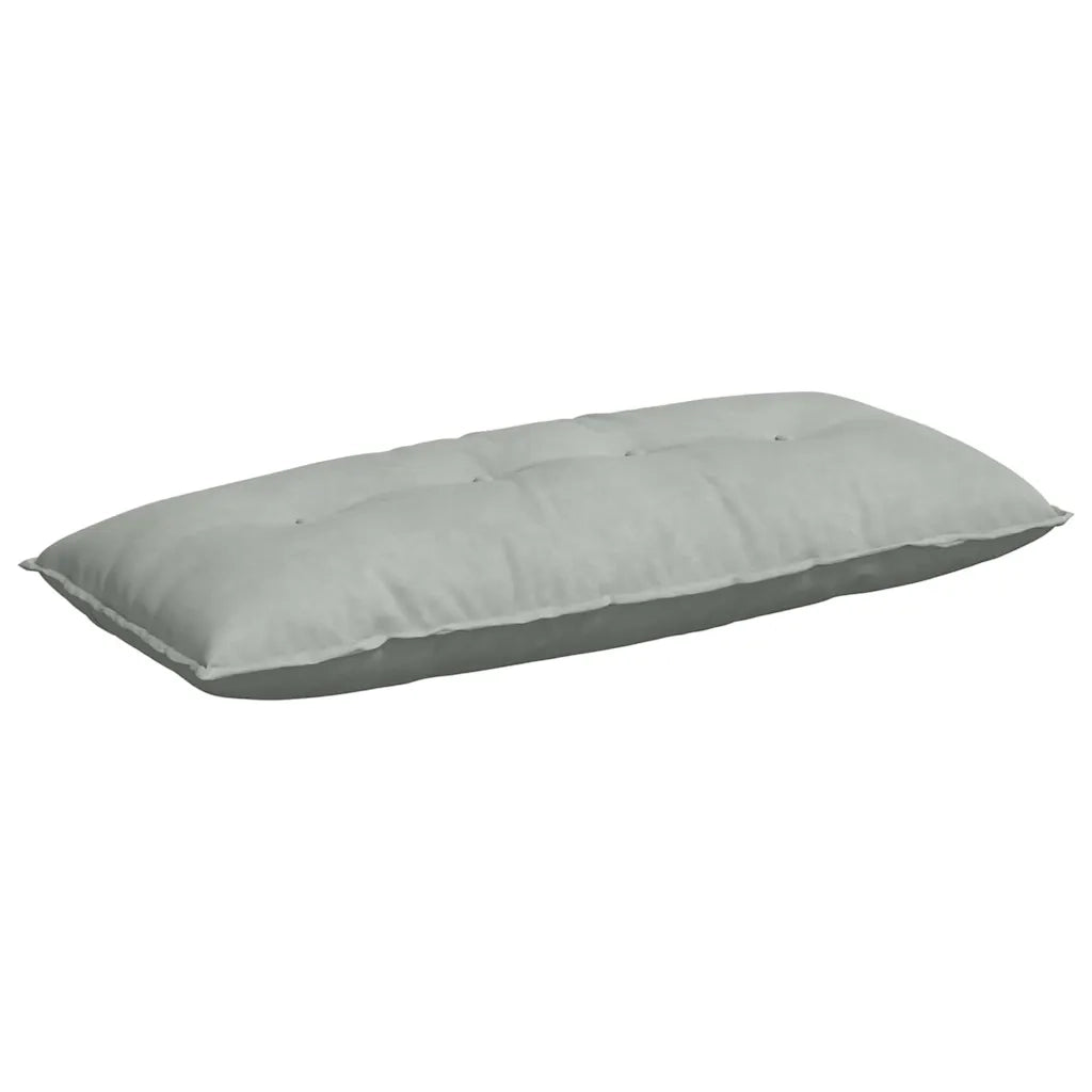 Cuscino per Schiena | Cuscino dorsale Grigio chiaro 120 x 50 cm Tessuto in Cords