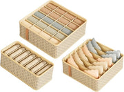 Organizzatore di carrello Abbigliamento e intimo Armadio di carrello Sistema di organizzazione per articoli di prima necessità Abbigliamento bambino Calze Intimo; Set da 3