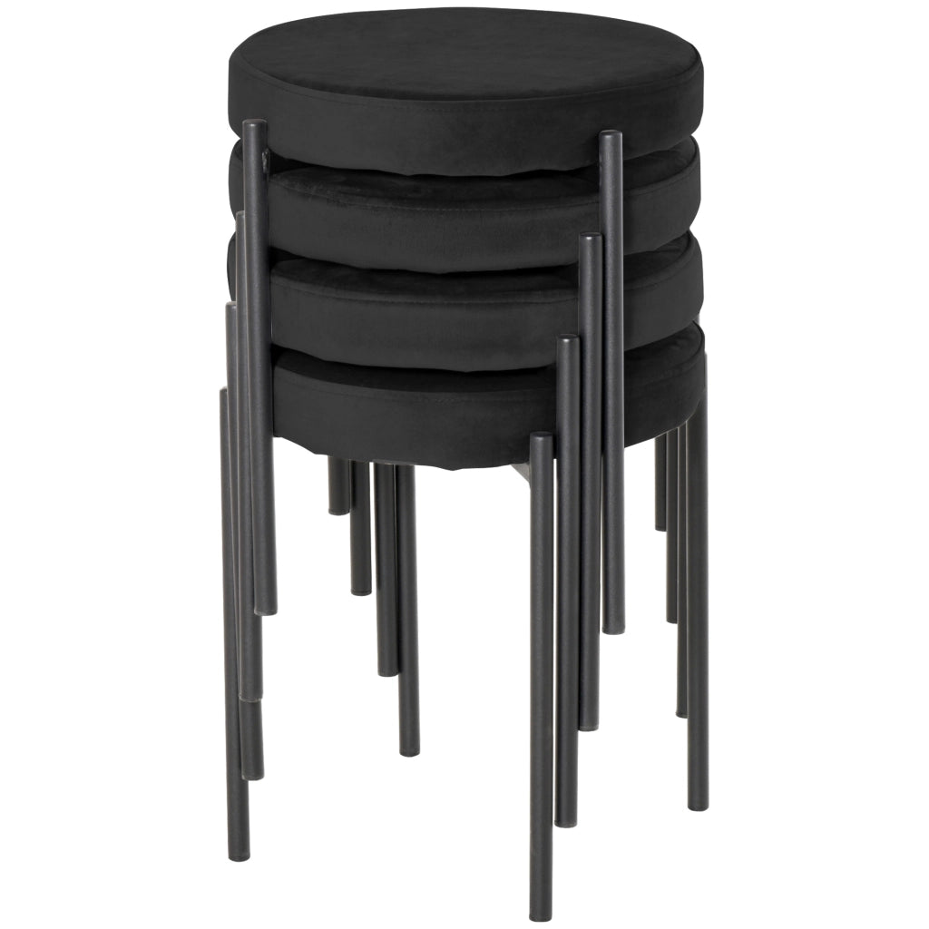 Sedia da pranzo ¨C zephmum ¨C nero 41.5x41.5x46 cm