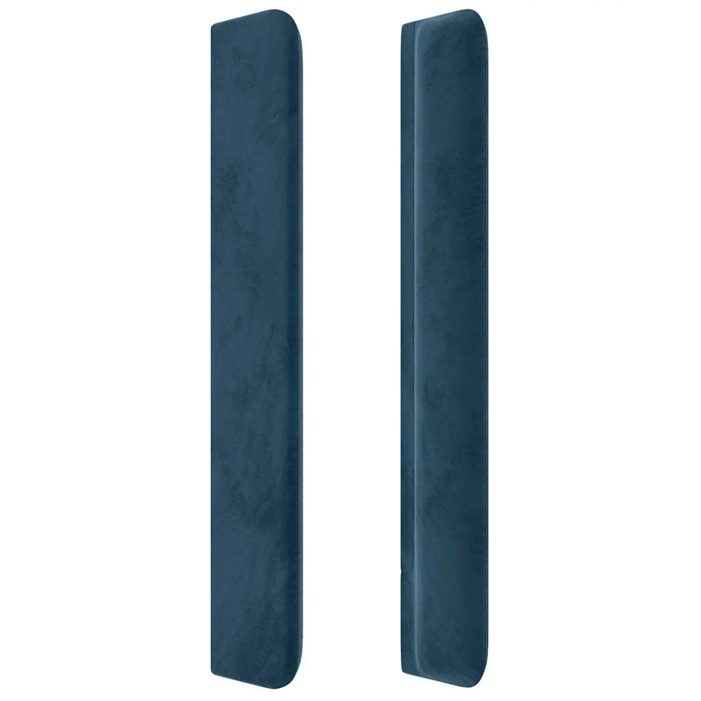 Testiera ad Orecchio Blu Scuro 183x16x118/128 cm in Velluto 3119364