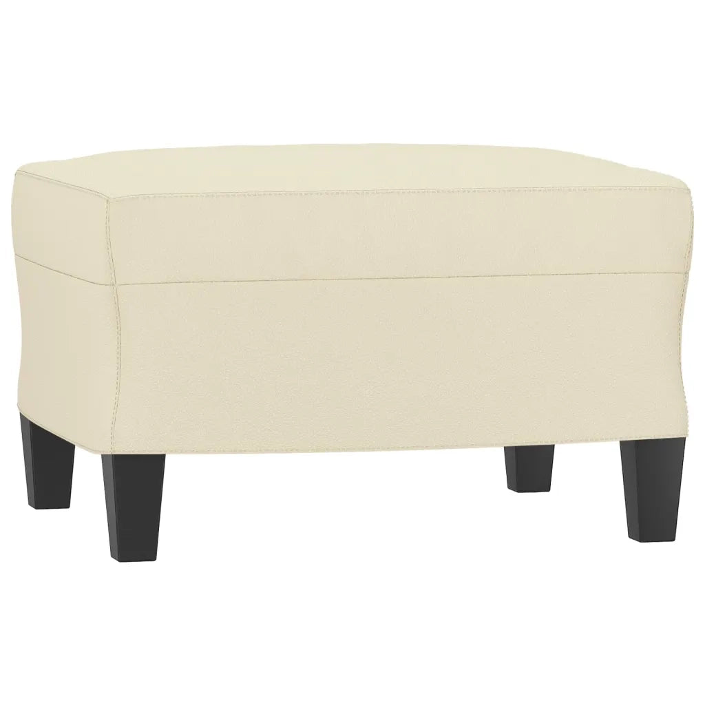 Set di Divani 4 pz con Cuscini crema in Similpelle 3201344