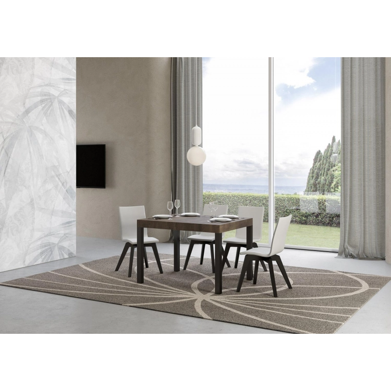 Tavolo allungabile 70x110/194 cm Everyday telaio Antracite - Noce