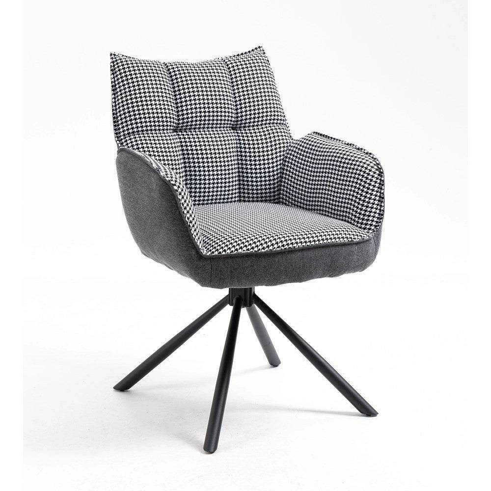 Sedia RINGO 1 (pepita + grigio scuro)