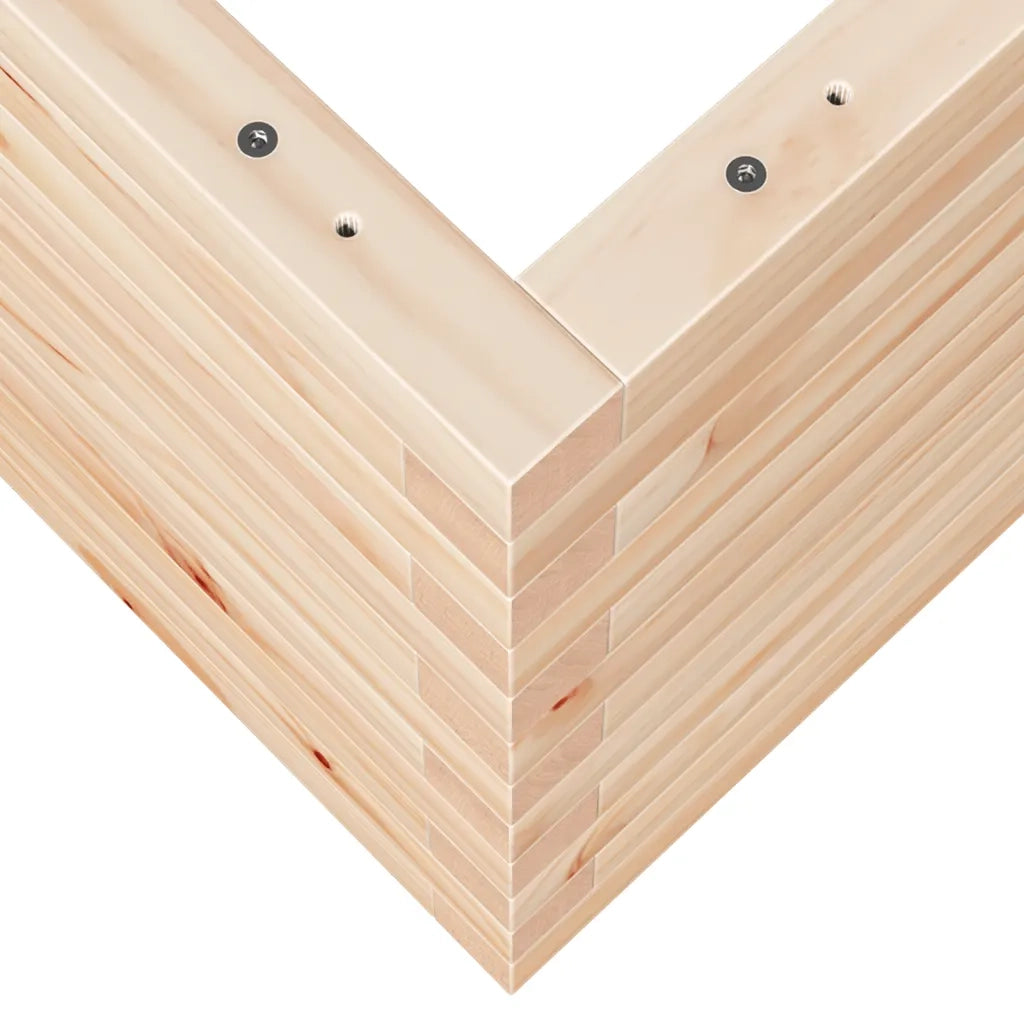 Fioriera da Giardino-Vaso da Esterno 90x60x45,5 cm in Legno Massello di Pino